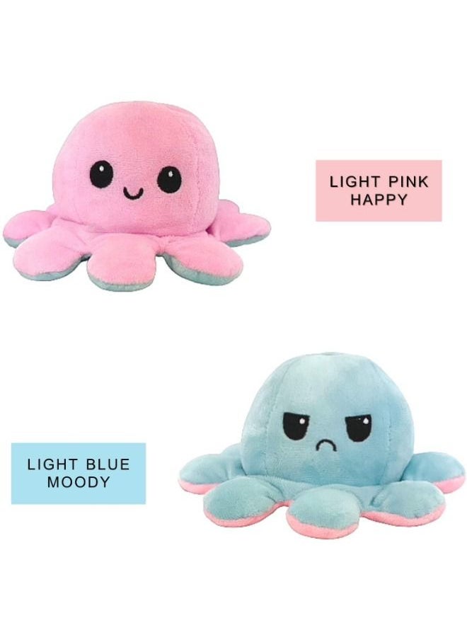 Generic - Relieve-Stress Big Toy Reversible Happy-Sad-Octopus Mascot Pop-Hit Octopus Toy - Image 1