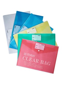 Maxi 24-Piece Clear Document Bag Assorted Colors  - Image 2
