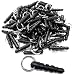 IOUALEY 150 Pieces Anti Dust Plugs Cell Phone Charm 35 mm AntiDust Earphone Cap DIY Dust Proof Headphone Jack Covers Dust Protector with Hole and Ring Compatible with iPhoneiPadSamsungHTC Smartphone - Image 2