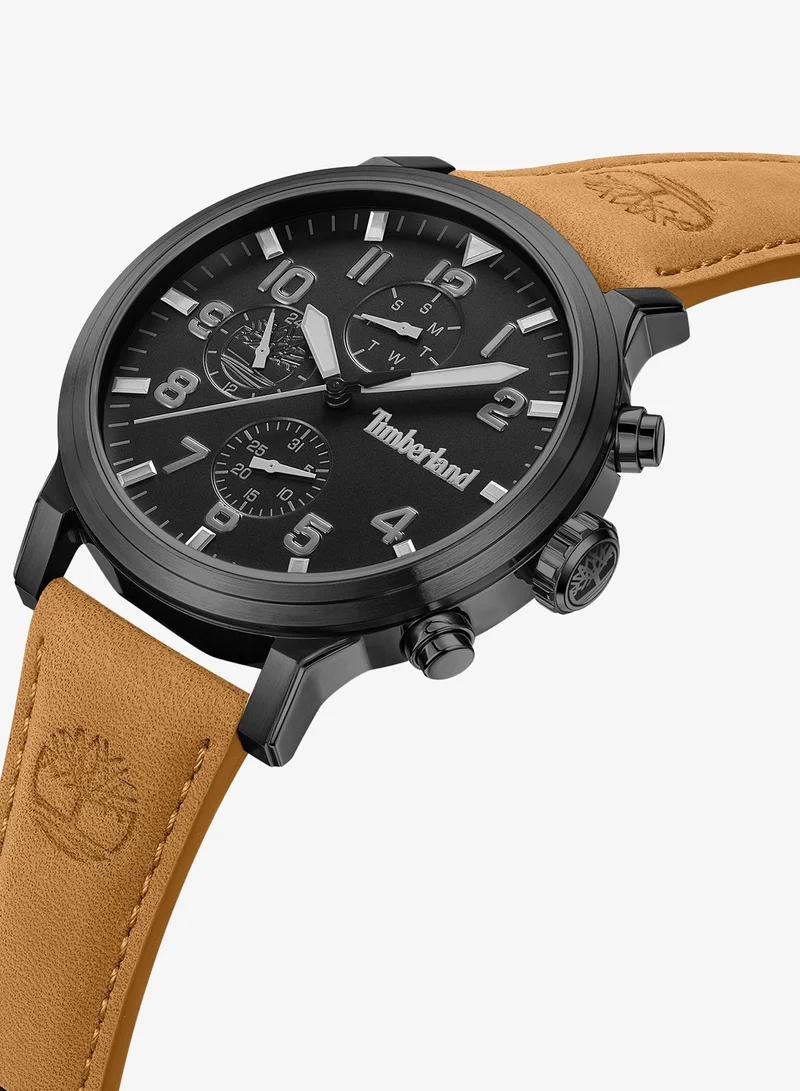 تمبرلاند Watch for Men with Brown Leather Strap