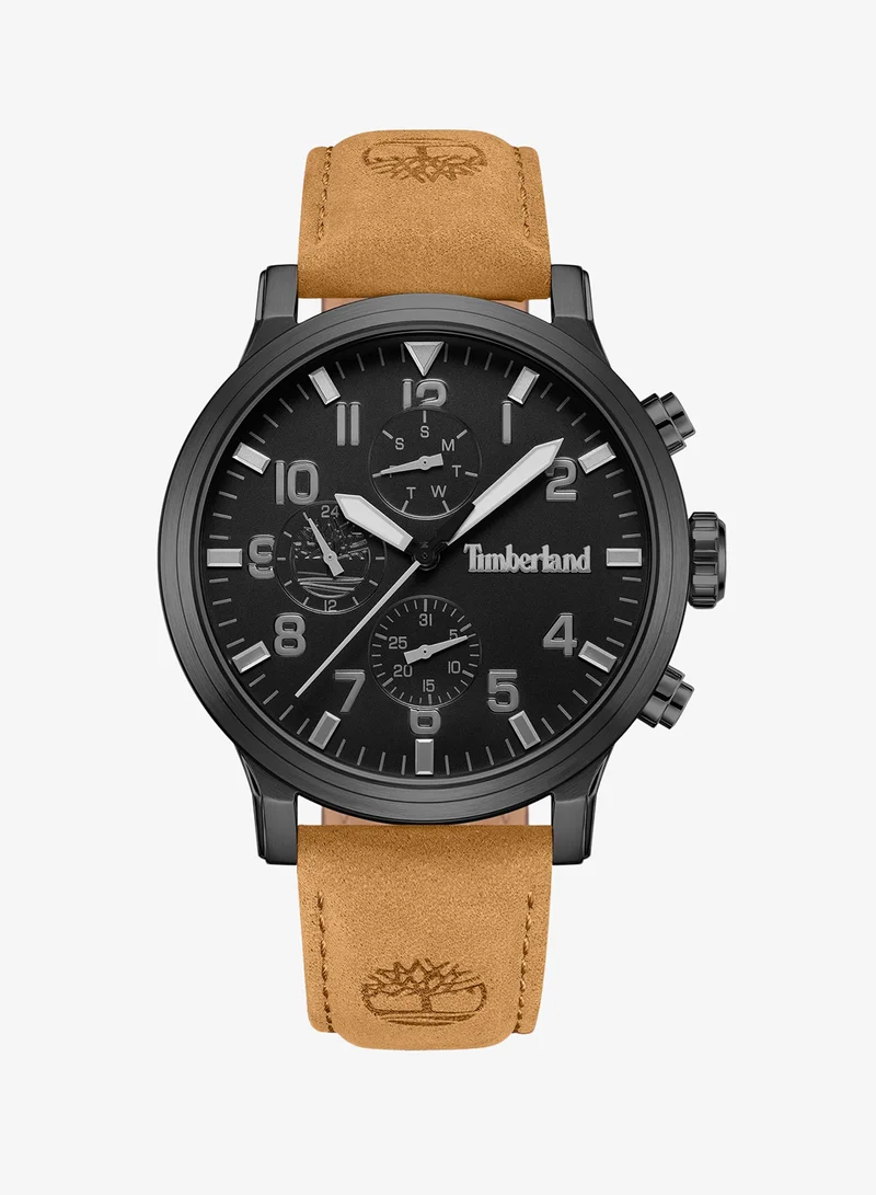 تمبرلاند Watch for Men with Brown Leather Strap