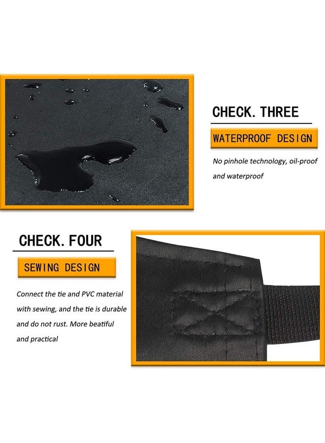DEBIK® | 2 Pack PVC Waterproof & Dustproof Apron For Dishwashing, Coffee, Dog Grooming, Cleaning Fish, Project-Industrial Chemical Resistant Plastic| Front Pocket| Free Size| Unisex| Black - Image 5