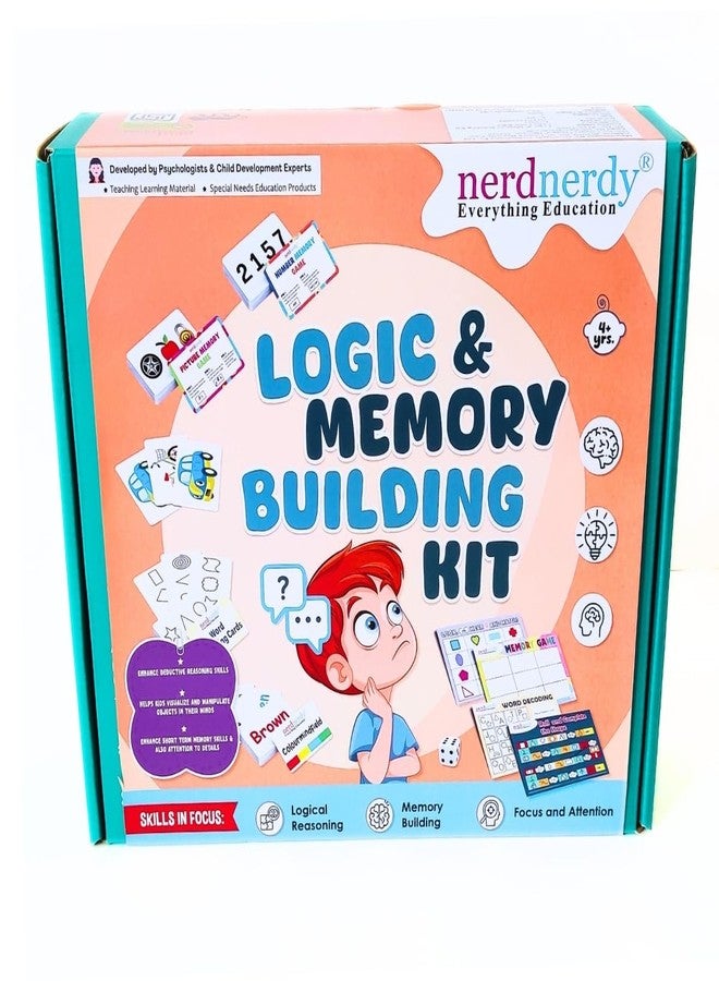 NERDNERDY Logic & Memory Building Kit -Preschool Games/Board Game/Increase Attention/Memory/Logical Thinking/IQ Game/Card Game/Puzzle/Best Birthday Gift - Image 2