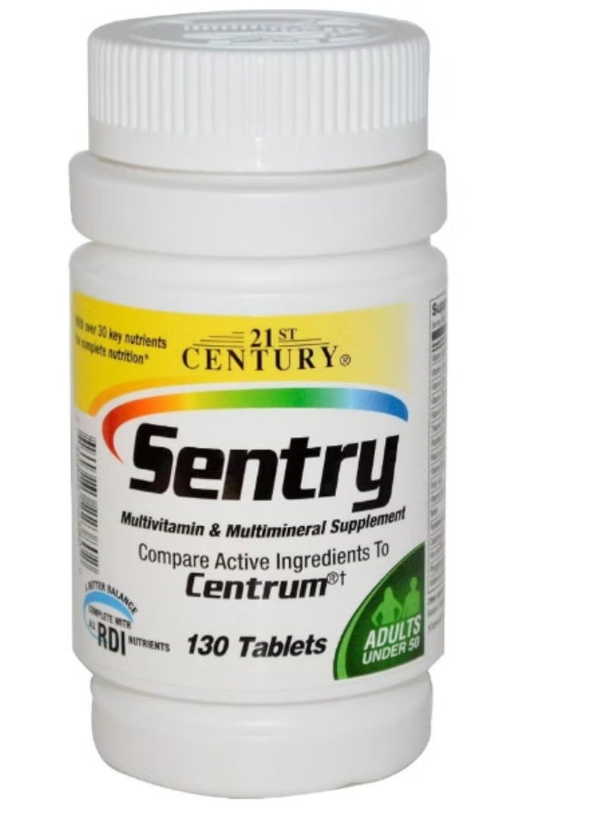 21C Sentry Multivitamin And Multimineral Supplement, 130 Tablets - Image 1