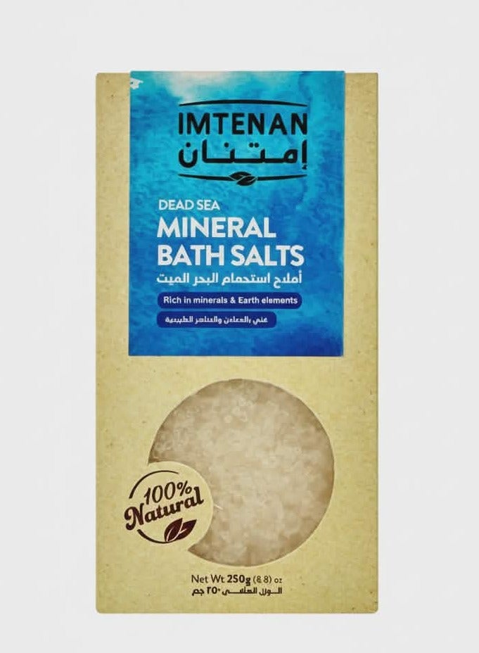 Imtenan Dead Sea Mineral Bath Salts – 250g - Image 1