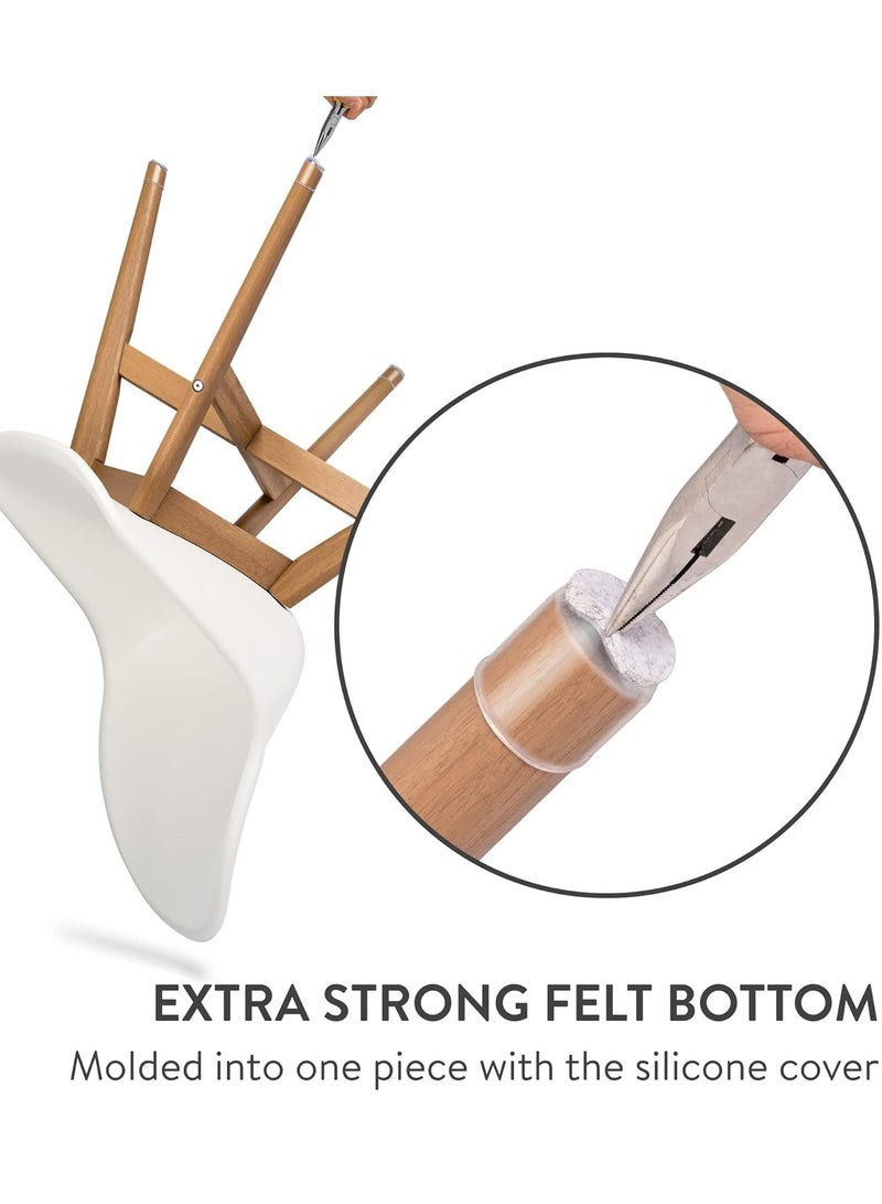 8 Pcs Chair Leg Floor Protectors Chair Leg Covers Caps Furniture Pads for Hardwood Floors - Image 5