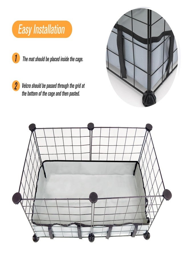 DZWLKJ Guinea Pig Cage Liner Tarp Bottom Waterproof and Washable Base Also for Rabbits, Bunny, Chinchesillas, Hedgehog, Ferrets and Other Small Animals(12x24 inches) - Image 3
