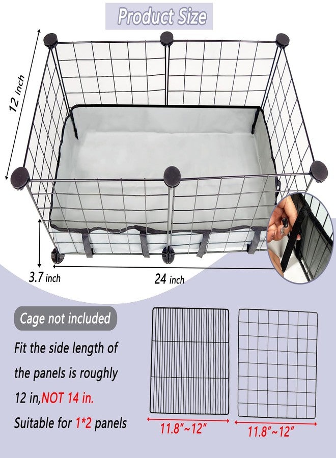 DZWLKJ Guinea Pig Cage Liner Tarp Bottom Waterproof and Washable Base Also for Rabbits, Bunny, Chinchesillas, Hedgehog, Ferrets and Other Small Animals(12x24 inches) - Image 2
