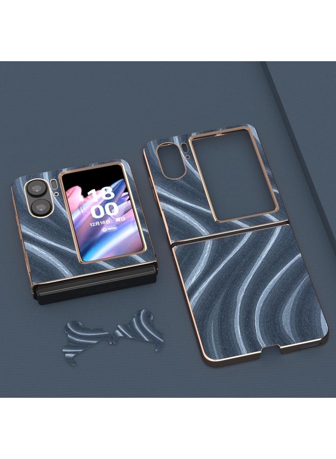 HuHa Case Cover For OPPO Find N2 Flip Nano Electroplating Galactic Pattern Protective Phone Case(Blue) - Image 4