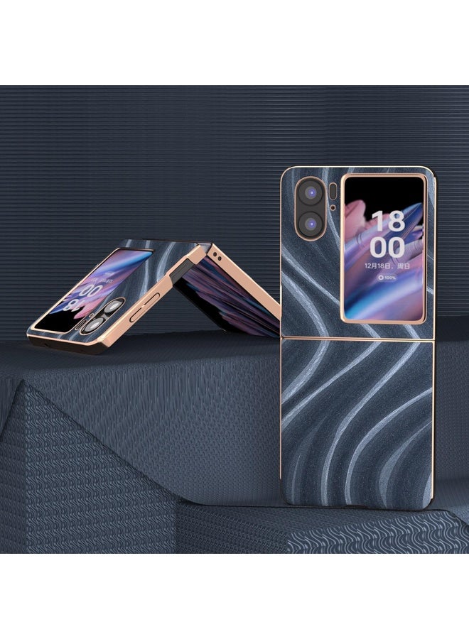 HuHa Case Cover For OPPO Find N2 Flip Nano Electroplating Galactic Pattern Protective Phone Case(Blue) - Image 3