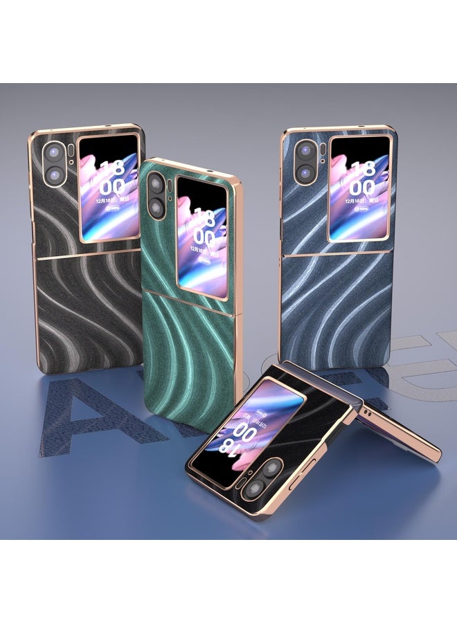 HuHa Case Cover For OPPO Find N2 Flip Nano Electroplating Galactic Pattern Protective Phone Case(Blue) - Image 5