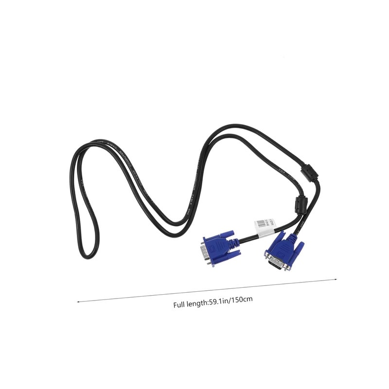 Mikikit 2 حزمة كابل VGA للشاشة وشاشة العرض 15 دبوس ذكر إلى ذكر - Image 3