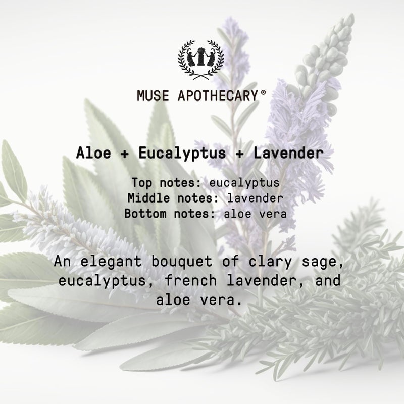 Muse Apothecary Muse Apothecary Room Ritual - Aromatic and Relaxing Room Mist, 8 oz, Infused with Natural Essential Oils - Aloe + Eucalyptus + Lavender  - Image 2