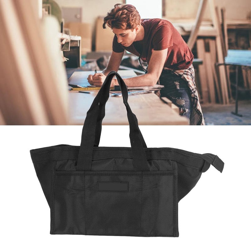 Semme Large Capacity Oxford Cloth Tool Storage Bag Sturdy Wide Mouth Electrician Tool Bag for Plumbing Woodworking And DIY 12 Inch 28x18x20cm (16 Inch) - Image 5