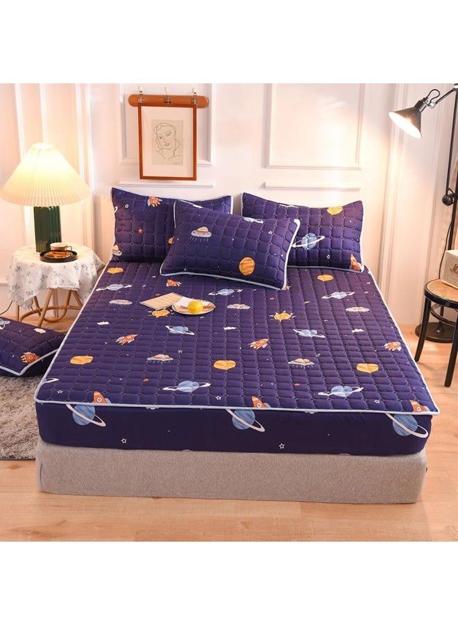 Thick Quilted Elastic Bedding Sheet 