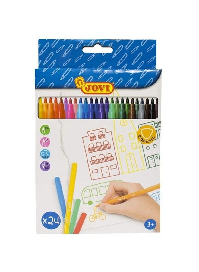 JOVI 24 Felt Pens Colors