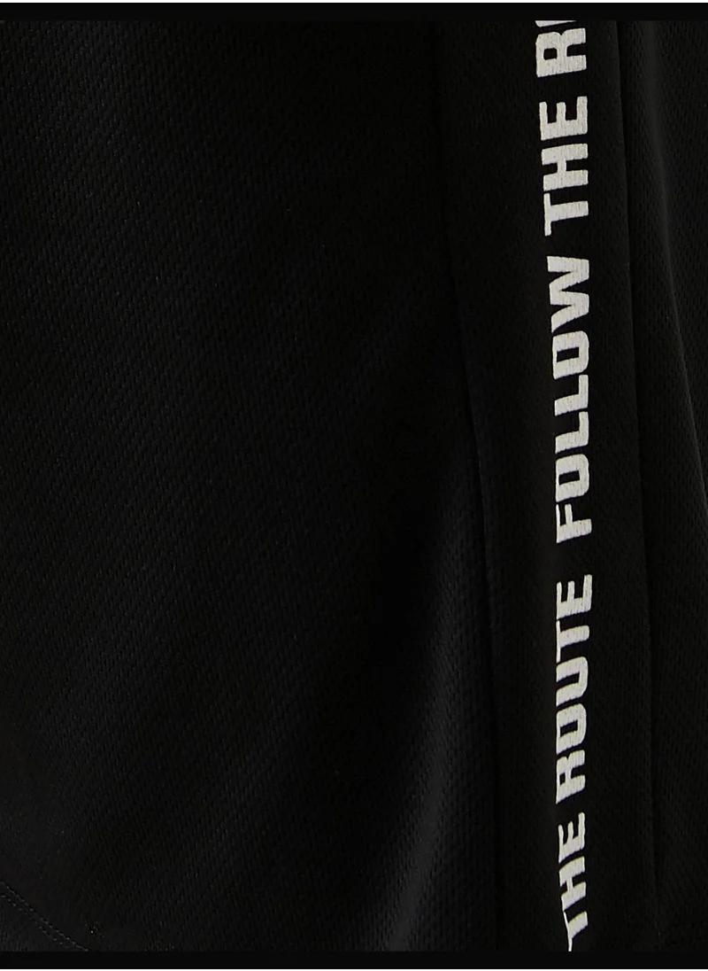 كوتون Slogan Printed Shorts