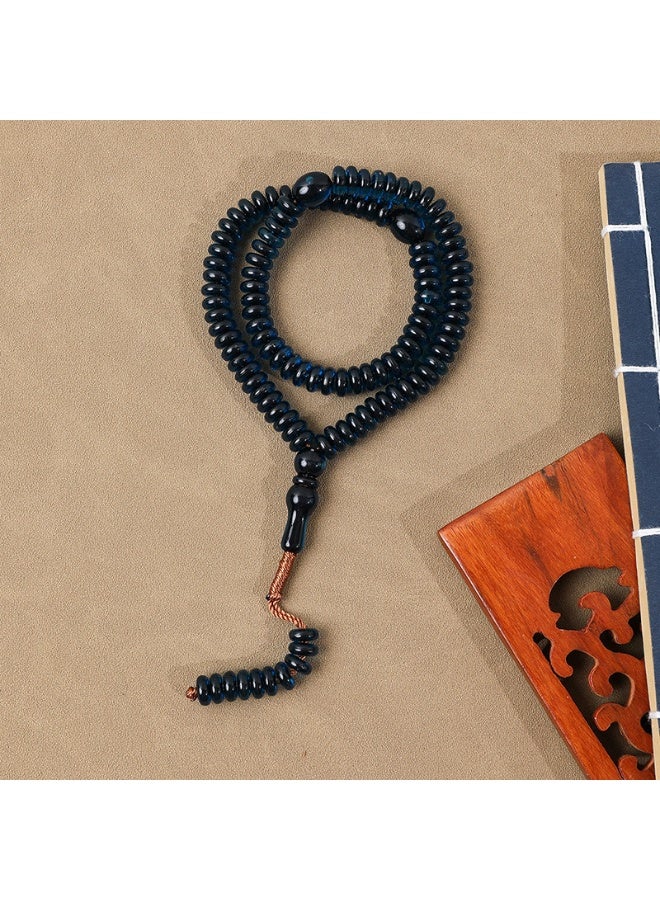 NIBEMINENT 99 Muslim Prayer Beads Dark Blue/10mm