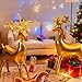 TaTalife Christmas Balloons 5 Pcs Christmas Foil Balloons Large Reindeer Balloon Santas Sleigh Mylar Balloons for Holiday 4D Elk Set Inflatable Standing Reindeer for Xmas New Year Party Decorations - Image 4