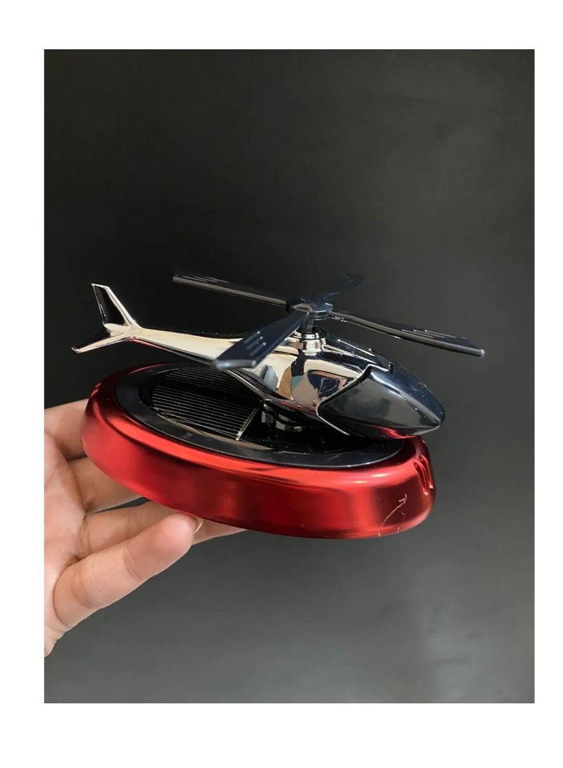 DIGI CORE Car Aroma Diffuser Solar Powered Car Air Freshner Auto Rotating Helicopter Air Humidifier with Fragrance Scent Interior Decorative Oil Burner For Car Bedroom Office - Image 2