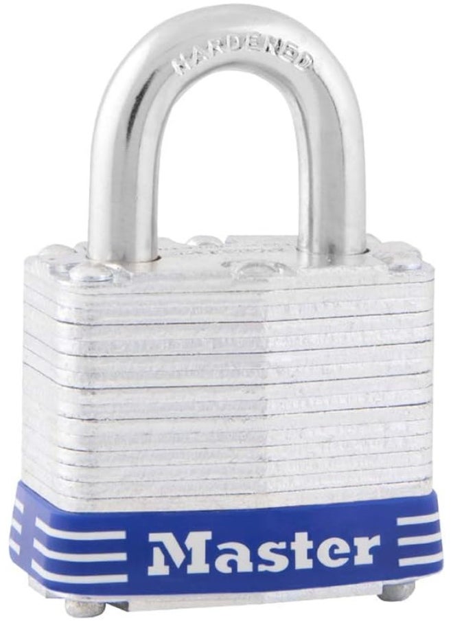 Master Lock Master Lock 3D Outdoor Padlock with Key, 1 Pack, Silver  - Image 1