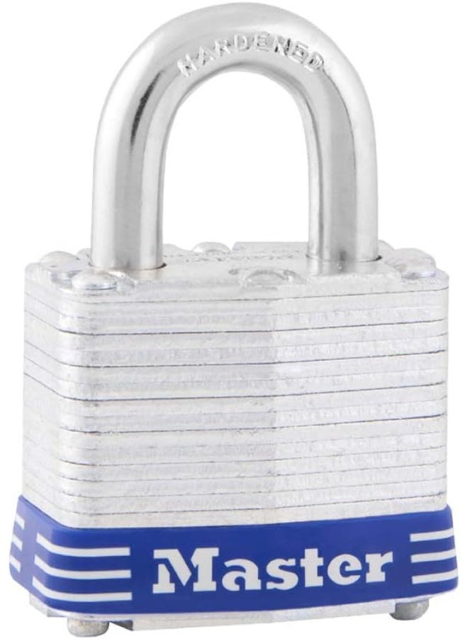 Master Lock 3D Outdoor Padlock with Key, 1 Pack, Silver - Image 1