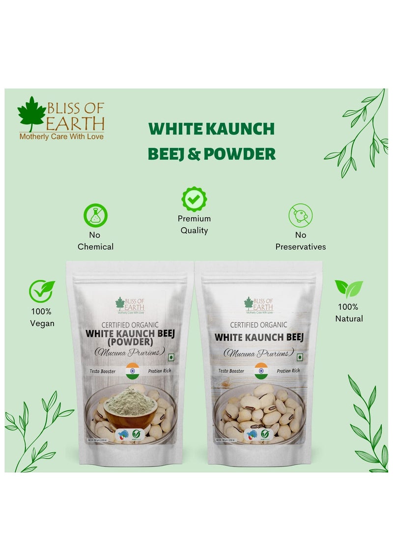 BLISS OF EARTH White Kaunch Beej Good Herb for Health & Wellness 100g  - Image 2
