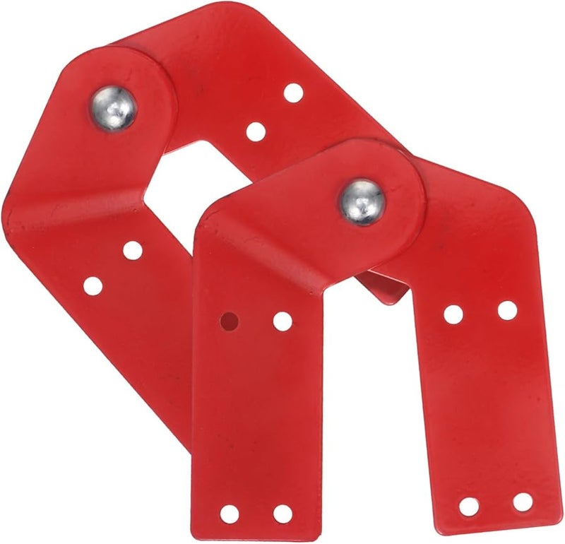 Steel Ladder Hinge Replacement for Attic Red Lightweight Engineering 2 Pcs - Image 1