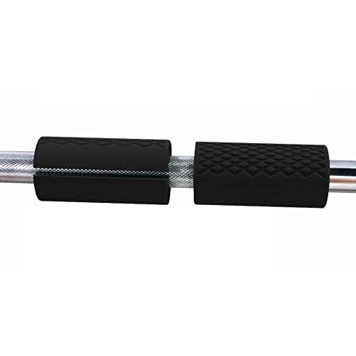 IADUMO 1"Barbell Grip Upgraded Thick Dumbbell Grips,Gym Exercise Equipment Dumbbell Grips,Thick Silicone Rubber Arm Blasters Strength Fitness Training,Perfect for Bodybuilding&Weightlifting（Black） - Image 5