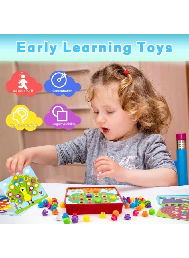 BLOOMING TIME Kids Color Matching Puzzle Toy Fine Motor Learning Game - Image 2