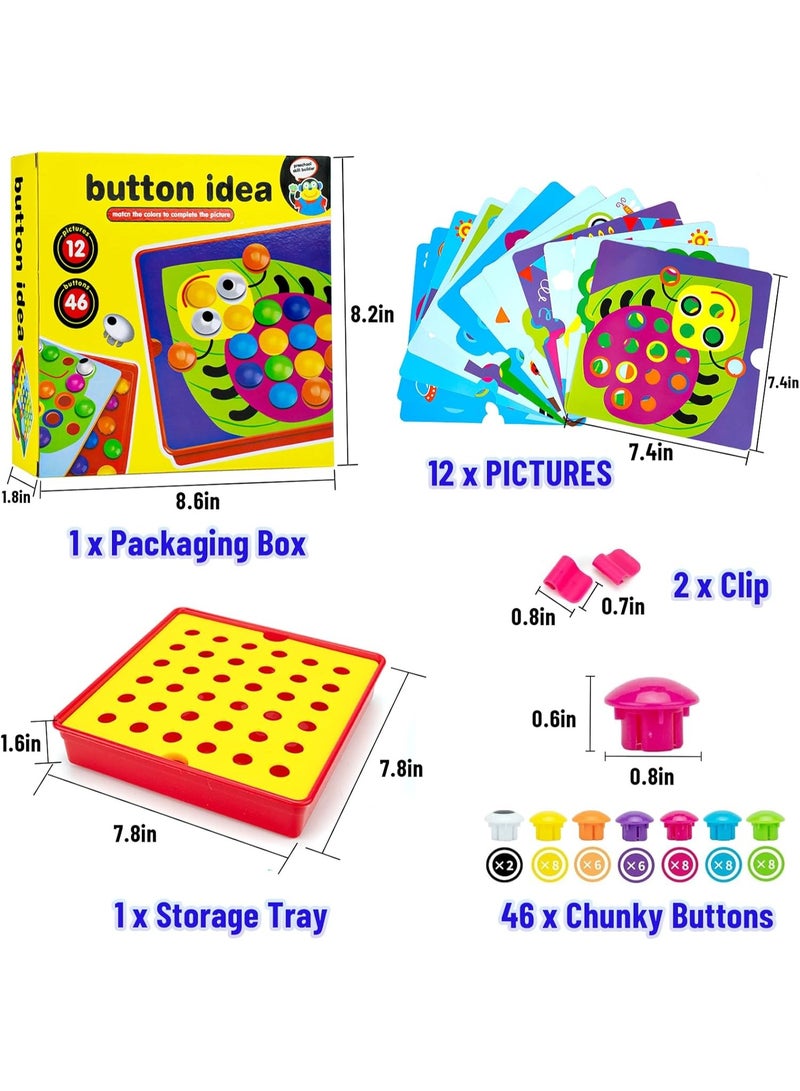 BLOOMING TIME Kids Color Matching Puzzle Toy Fine Motor Learning Game - Image 3