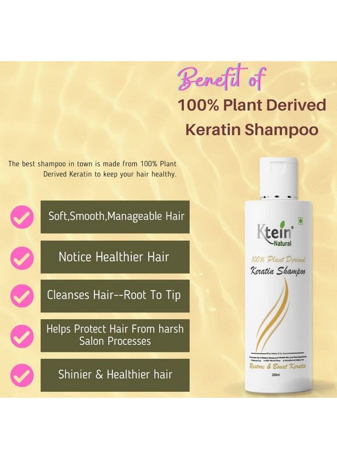 Ktein Natural 100% Plant Derived Keratin Shampoo(100Ml) - Image 3