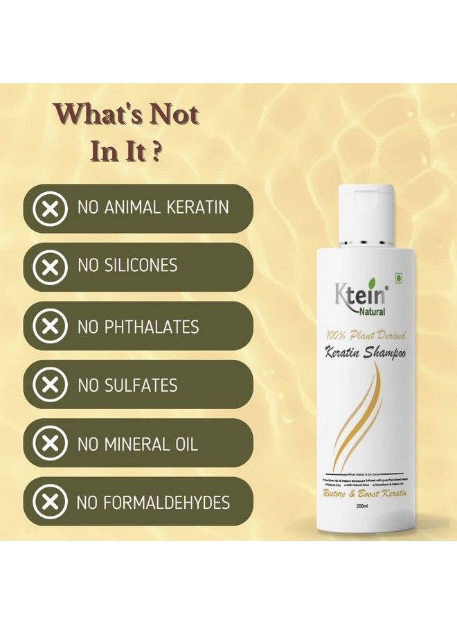 Ktein Natural 100% Plant Derived Keratin Shampoo(100Ml) - Image 4