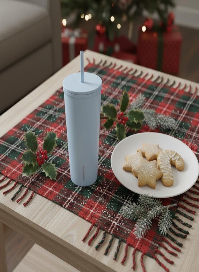 Hydrapeak Journey 25 oz Insulated Tumbler with Lid and Straw, Iced Coffee Cup, Reusable Stainless Steel Water Bottle Travel Mug, Gifts for Women Men, Powder Blue - Image 4