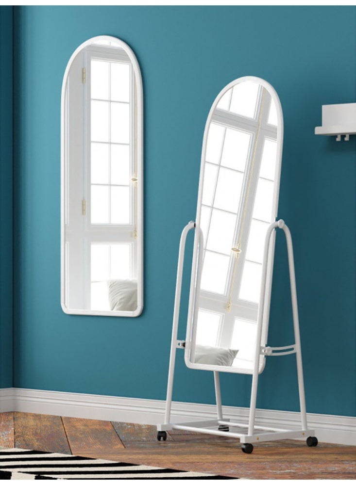 Full Length Mirror, 160x31cm, Floor Standing Mirror with Wheels, Free-Standing Large Bedroom Dressing Mirror, Full Body Mirror with Stand for Living Room, Bedroom - Image 2