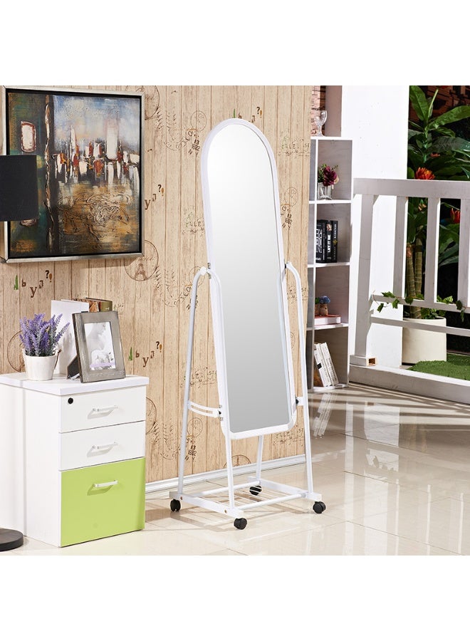 Full Length Mirror, 160x31cm, Floor Standing Mirror with Wheels, Free-Standing Large Bedroom Dressing Mirror, Full Body Mirror with Stand for Living Room, Bedroom - Image 5