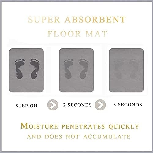TAGPR Memory Foam Water Absorbent Rectangular Shape Mat for Bathroom Kitchen Floor Door Entrance Anti Slip Foot Skid Shower mat (Design 9) - Image 4
