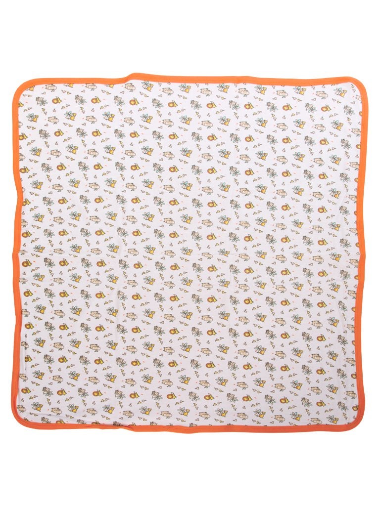mee mee Mee Mee Warm and Soft Wrapper Blanket with Hood, Orange - Image 2