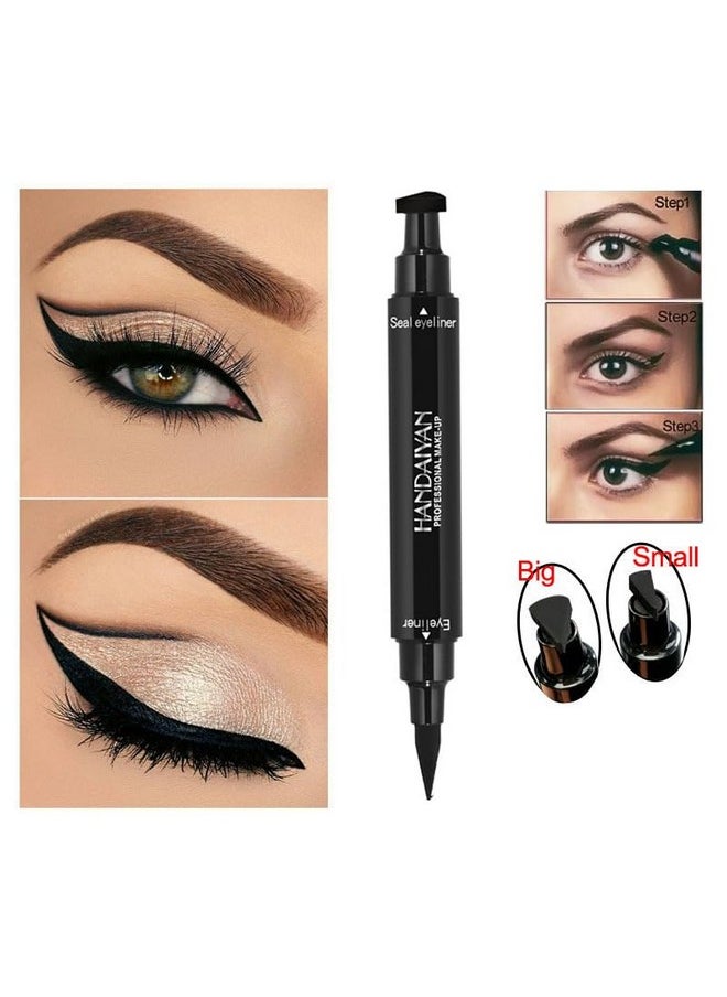 BONNIE CHOICE - BONNIESTORE Winged Eyeliner Stamp 2 Pack,Dual-ended Eyeliner Stamp for Perfect Wing Cat Eyes,Long Lasting Liquid Eyeliner Pen Waterproof Smudge Proof Smudge Proof for All Eye Shapes - Image 1