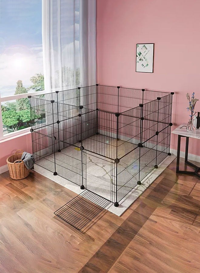 Generic Large Cat Cage, Cat Playpen, Detachable Indoor DIY Kennels Crate Large Exercise Place, Ideal for Cat Dog Pet  - Image 1