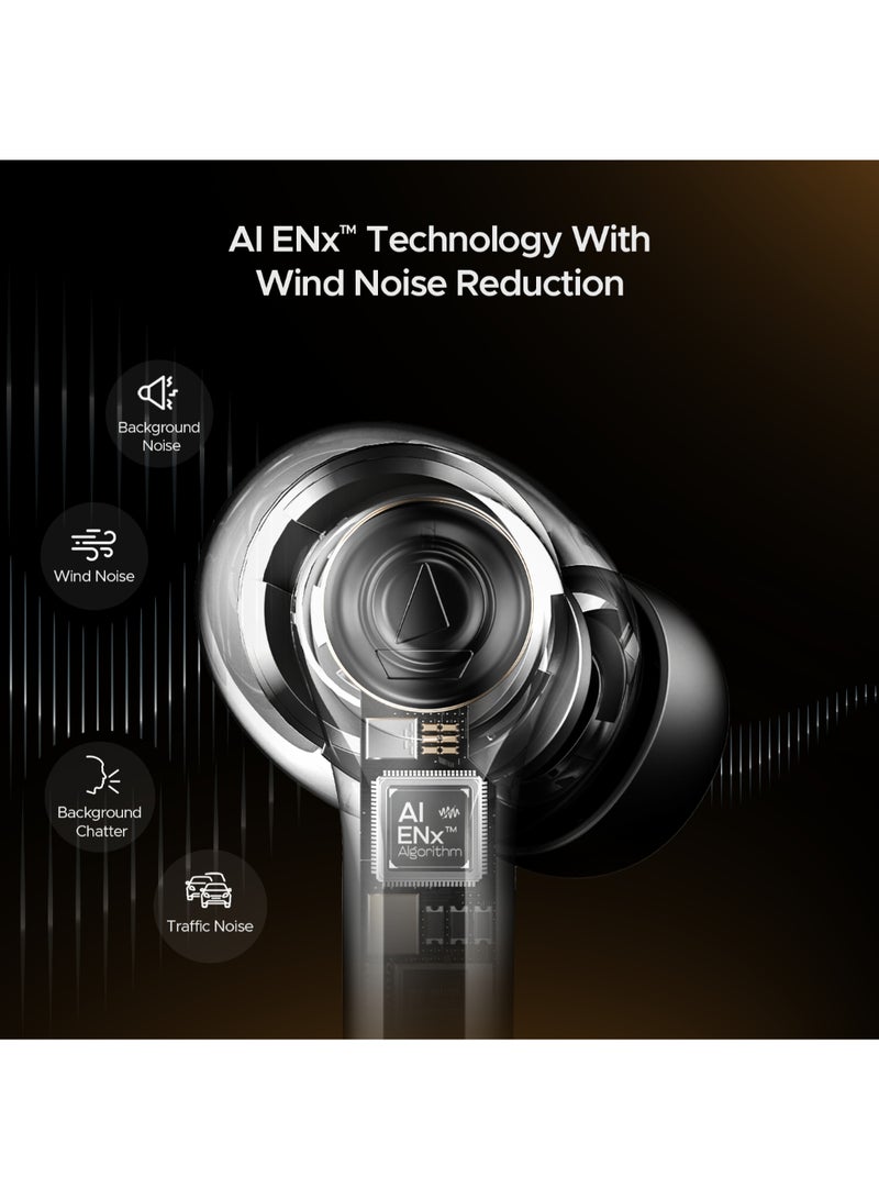 boAt Airdopes Supreme In Ear Tws Earbuds With 50 Hrs Playtime, Quad Mics Ai-Enx Tech, Multipoint Connectivity, In-Ear Detection, Spatial Audio, Beast Mode & Asap Charge Swedish White - Image 2