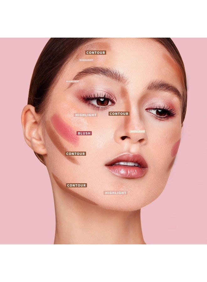 KIMUSE Multi Stick Trio Face Makeup, Cream Blush Stick For Cheeks & Lips, Contour Stick & Highlighter Makeup Sticks For All Skin - Image 2
