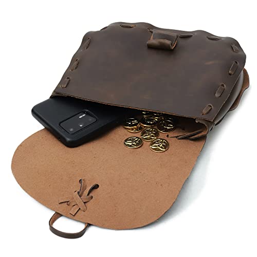 Procos Medieval Waist Pack Vintage Belt Pouch Waist Bag LARP Renaissance Costume Accessories for Women Men - Image 5