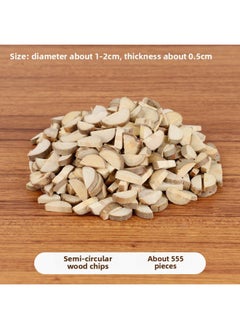 Branch Trunk Decoration Landscape Creative Diy Handmade Model Material Log Small Stick Round Wood Chip Solid Wood Photo Frame-Color:Semicircle Wood Chip