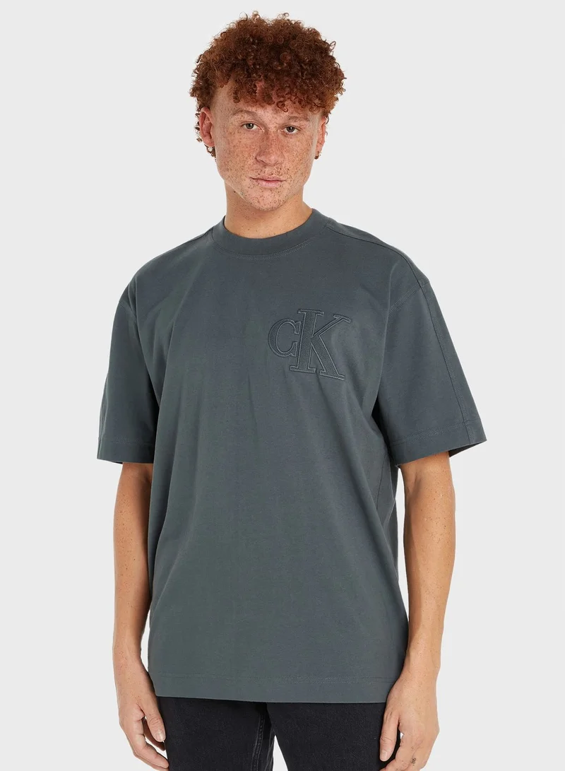 Calvin Klein Jeans Logo Crew Neck T-Shirt