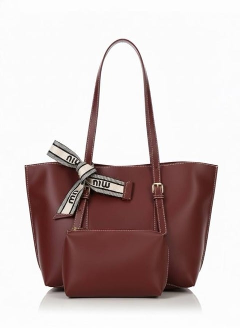 Women’s Burgundy Shoulder Bag – Elegant Design for Work and University