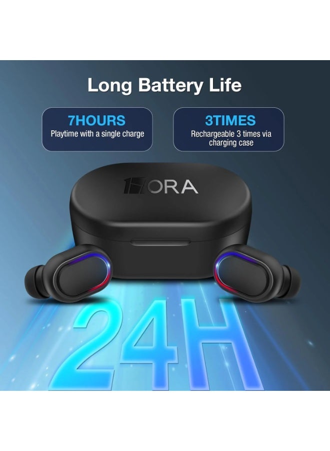 1 هورا سماعات أذن لاسلكية من 1HORA - AUT114 - أسود - Image 4