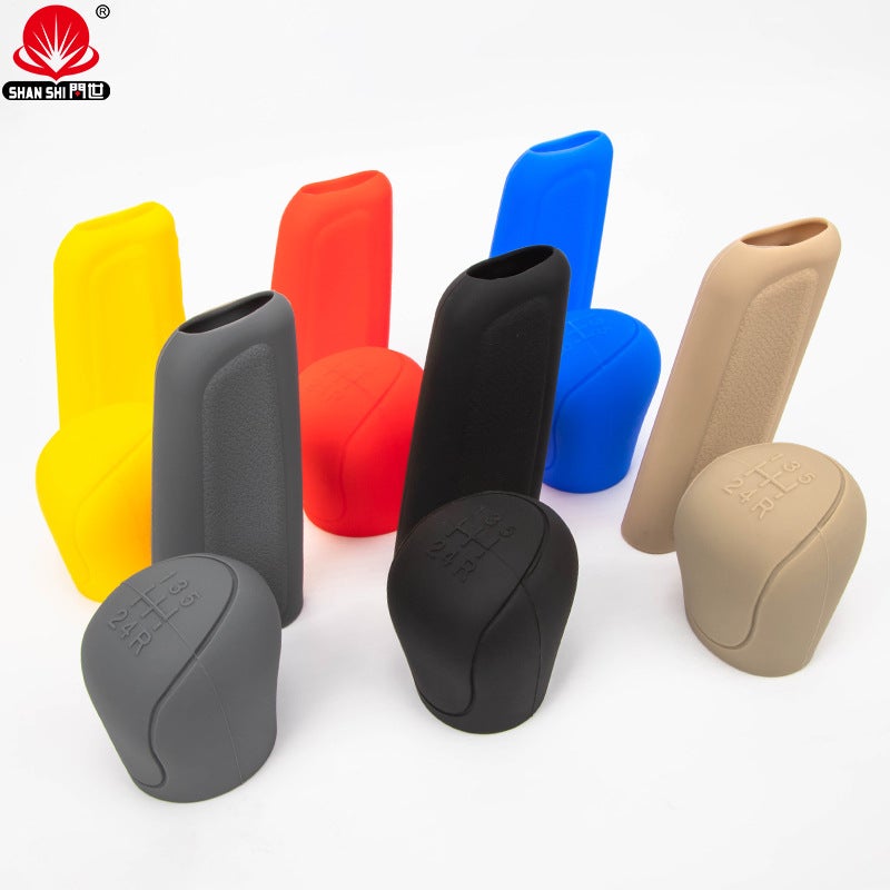 Suitable For Ford Ford Gear Cover Silicone Gear Cover Universal Non-Slip Car Hand Brake Cover Manual Gear Handle Head Cover - Image 4
