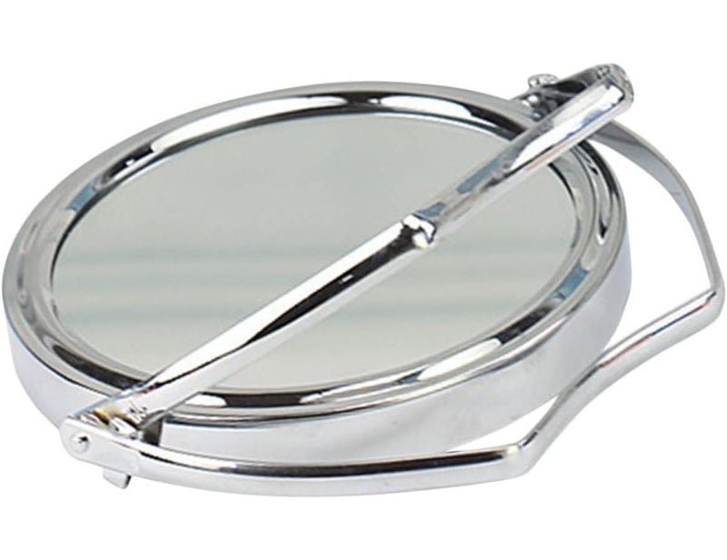 10x10cm Rotary Desktop Makeup Mirror High Definition Stable Base for Tabletop Office Bedroom - Image 1