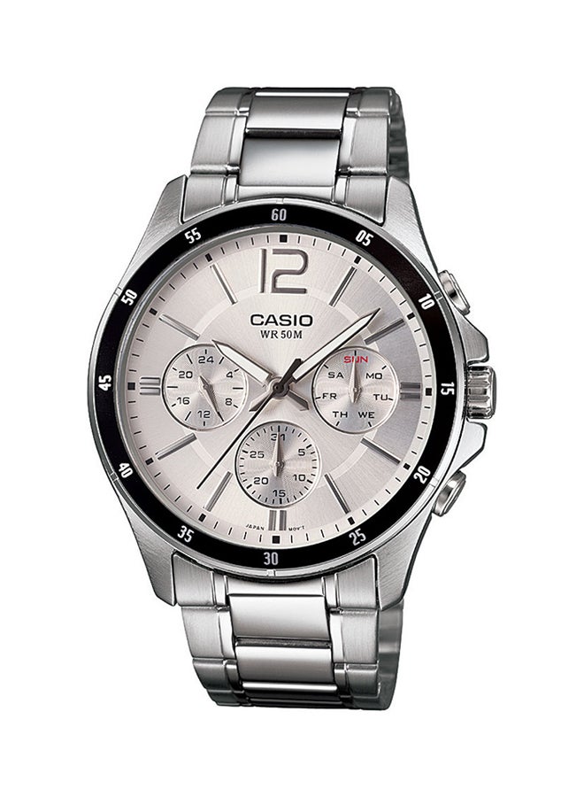 CASIO Men Water Resistant Chronograph Watch MTP1374D-7A - Image 1